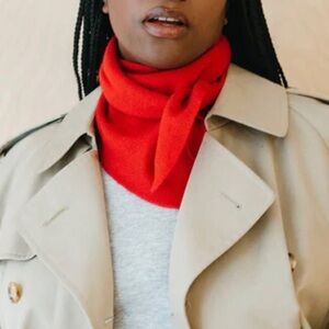 TBCo Merino Wool Triangle Scarf 
Red